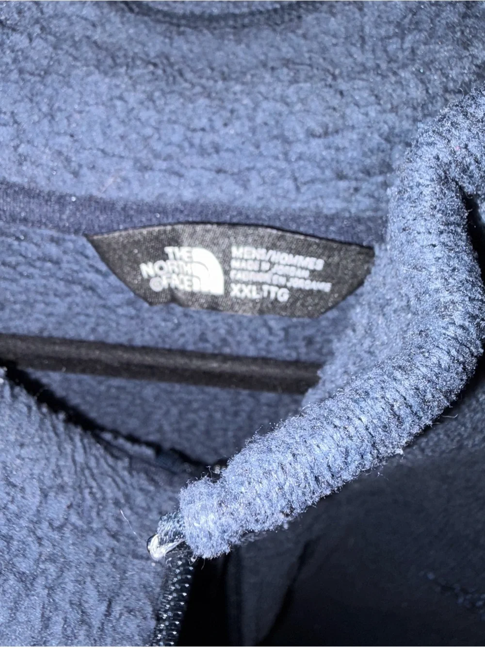The North Face Men's Navy Blue Fleece quarter-Zip Pullover size xxl